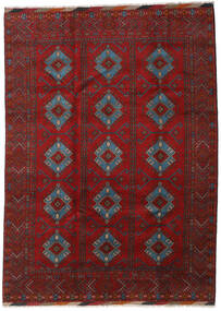 213X293 Tappeto Orientale Afghan Fine Rosso Scuro/Rosso (Lana, Afghanistan) Carpetvista