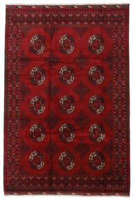 Tappeto Afghan Fine 202X300 Rosso Scuro/Rosso (Lana, Afghanistan)
