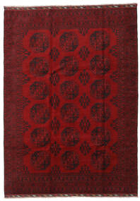 Tappeto Afghan Fine 206X288 Rosso Scuro/Rosso (Lana, Afghanistan)