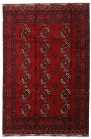 Tappeto Afghan Fine 196X291 Rosso Scuro/Rosso (Lana, Afghanistan)
