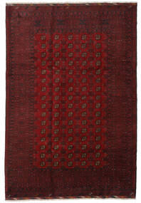 Tappeto Afghan Fine 202X298 Rosso Scuro (Lana, Afghanistan)