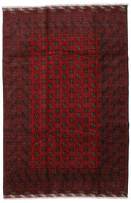  Afghan Fine Tapis 201X298 De Laine Rouge Foncé Carpetvista