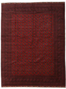 304X390 Koberec Afghán Fine Orientální Tmavě Červená Velký (Vlna, Afghánistán) Carpetvista