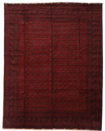  Afghan Fine Teppe 300X384 Mørk Rød Carpetvista