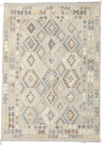  Orientalischer Kelim Afghan Old Stil Teppich 175X243 Beige/Grau Wolle, Afghanistan Carpetvista