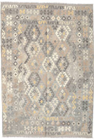 171X247 絨毯 キリム アフガン オールド スタイル オリエンタル ベージュ/グレー (ウール, アフガニスタン) Carpetvista