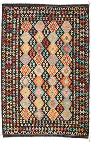  Orientalsk Kelim Afghan Old Style Tæppe 200X302 Brun/Orange Uld, Afghanistan Carpetvista