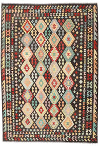  204X288 Κιλίμ Afghan Old Style Χαλι Μαλλί, Carpetvista