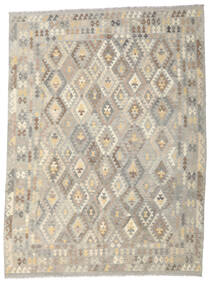 Tapete Oriental Kilim Afegão Old Style 259X346 Bege/Laranja Grande (Lã, Afeganistão)