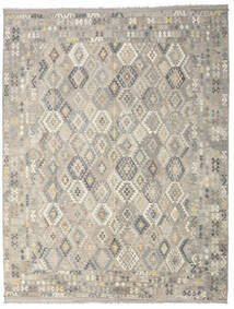 304X395 絨毯 キリム アフガン オールド スタイル オリエンタル ベージュ/グレー 大きな (ウール, アフガニスタン) Carpetvista