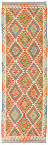 80X248 Alfombra Kilim Afghan Old Style Oriental De Pasillo Naranja/Beige (Lana, Afganistán) Carpetvista