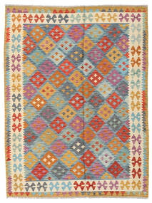  Orientalischer Kelim Afghan Old Stil Teppich 148X195 Beige/Grau Wolle, Afghanistan Carpetvista