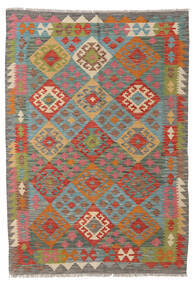  123X176 Klein Kelim Afghan Old Style Vloerkleed Wol, Carpetvista