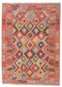 125X174 Kelim Afghan Old Stil Teppich Orientalischer Rot/Beige (Wolle, Afghanistan) Carpetvista