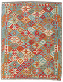 149X192 Kelim Afghan Old Style Teppe Orientalsk Brun/Beige (Ull, Afghanistan) Carpetvista
