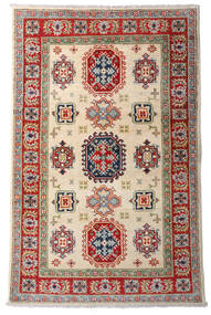 92X144 絨毯 オリエンタル カザック Fine ベージュ/レッド (ウール, アフガニスタン) Carpetvista