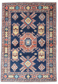  Kazak Fine Rug 97X139 Wool Dark Blue/Beige Small Carpetvista
