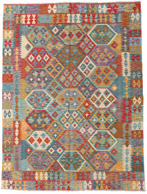  Kilim Afghan Old Style Alfombra 175X229 De Lana Gris/Beige Carpetvista