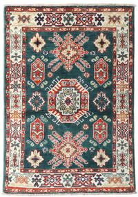 87X126 Kazak Fine Teppich Orientalischer Dunkelblau/Grau (Wolle, Afghanistan) Carpetvista