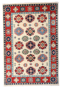 Kazak Fine Teppich 84X125 Beige/Rot Wolle, Afghanistan Carpetvista