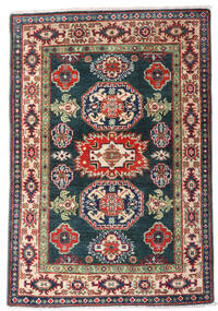  Kazak Fine Rug 80X117 Wool Dark Grey/Red Small Carpetvista