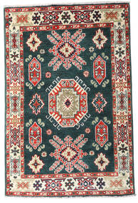  83X126 Kazak Fine Teppich Dunkeltürkis/Beige Afghanistan Carpetvista