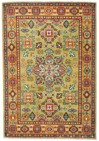 Kazak Fine Rug 121X177 Orange/Yellow Wool, Pakistan Carpetvista