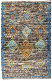 Moroccan Berber - Afghanistan Matta 93X143 Brun/Ljusgrå Ull, Afghanistan Carpetvista