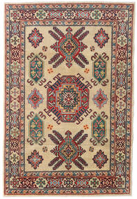  Orientalisk Kazak Fine Matta 122X182 Beige/Röd Ull, Pakistan Carpetvista