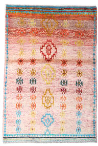 94X139 Tapete Moroccan Berber - Afghanistan Moderno Rosa Claro/Bege (Lã, Afeganistão) Carpetvista