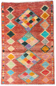 90X138 Moroccan Berber - Afghanistan Teppich Moderner Rot/Beige (Wolle, Afghanistan) Carpetvista