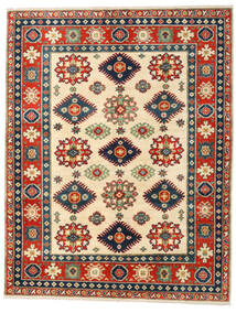 158X203 Kazak Fine Rug Oriental Beige/Dark Grey (Wool, Afghanistan) Carpetvista