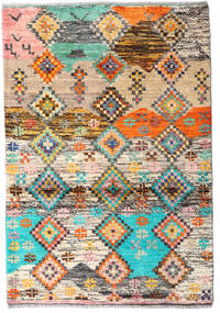 93X134 Moroccan Berber - Afghanistan Teppich Moderner Beige/Grau (Wolle, Afghanistan) Carpetvista