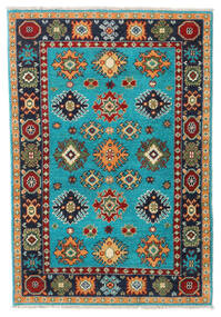 82X121 Kazak Fine Teppich Orientalischer Dunkelgrau/Beige (Wolle, Pakistan) Carpetvista
