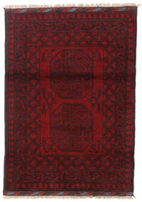 83X116 絨毯 オリエンタル アフガン Fine ダークレッド (ウール, アフガニスタン) Carpetvista