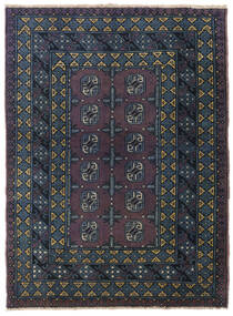 107X146 Tapete Afegão Fine Oriental Cinza Escuro/Azul Escuro (Lã, Afeganistão) Carpetvista