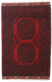  Orientalsk Afghan Fine Teppe 81X118 Mørk Rød/Rød Ull, Afghanistan Carpetvista