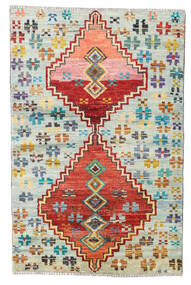 絨毯 Moroccan Berber - Afghanistan 89X137 レッド/グリーン (ウール, アフガニスタン)