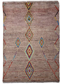80X115 Moroccan Berber - Afghanistan Rug Modern Brown/Light Grey (Wool, Afghanistan) Carpetvista