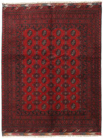 Tapis Afghan Fine 153X196 Rouge Foncé/Marron (Laine, Afghanistan)