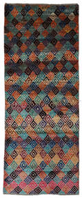 Moroccan Berber - Afghanistan Teppich 74X188 Läufer Dunkelgrau/Rot Wolle, Afghanistan Carpetvista