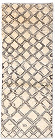  Moroccan Berber - Afghanistan 73X192 ウール 絨毯 ベージュ/ホワイト 小 Carpetvista