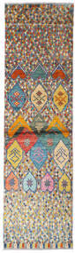 70X242 Tapete Moroccan Berber - Afghanistan Moderno Passadeira Cinzento/Azul (Lã, Afeganistão) Carpetvista