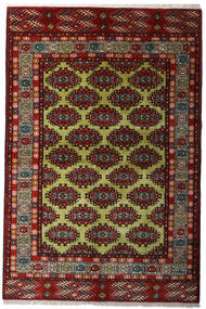  Turkaman Szőnyeg 132X198 Perzsa Gyapjúszőnyeg Barna/Sötétpiros Kicsi Carpetvista