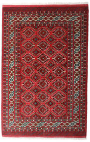 Turkaman Szőnyeg 137X206 Perzsa Gyapjúszőnyeg Piros/Barna Kicsi Carpetvista