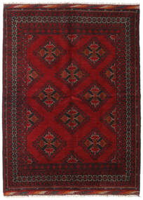  Afghan Fine Rug 145X202 Dark Red/Brown Carpetvista