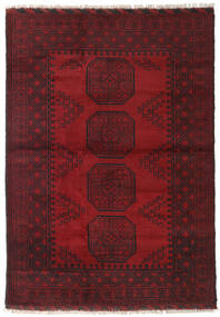  123X173 Médaillon Petit Afghan Fine Tapis Laine, Carpetvista