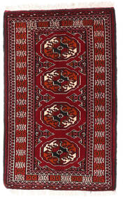  Turkaman Teppe 60X96 Persisk Ullteppe Mørk Rød/Rød Lite Carpetvista