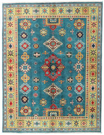  Kazak Fine Vloerkleed 155X203 Blauw/Geel Carpetvista