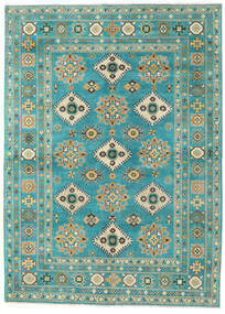 絨毯 カザック Fine 176X243 ターコイズ/グリーン (ウール, パキスタン)